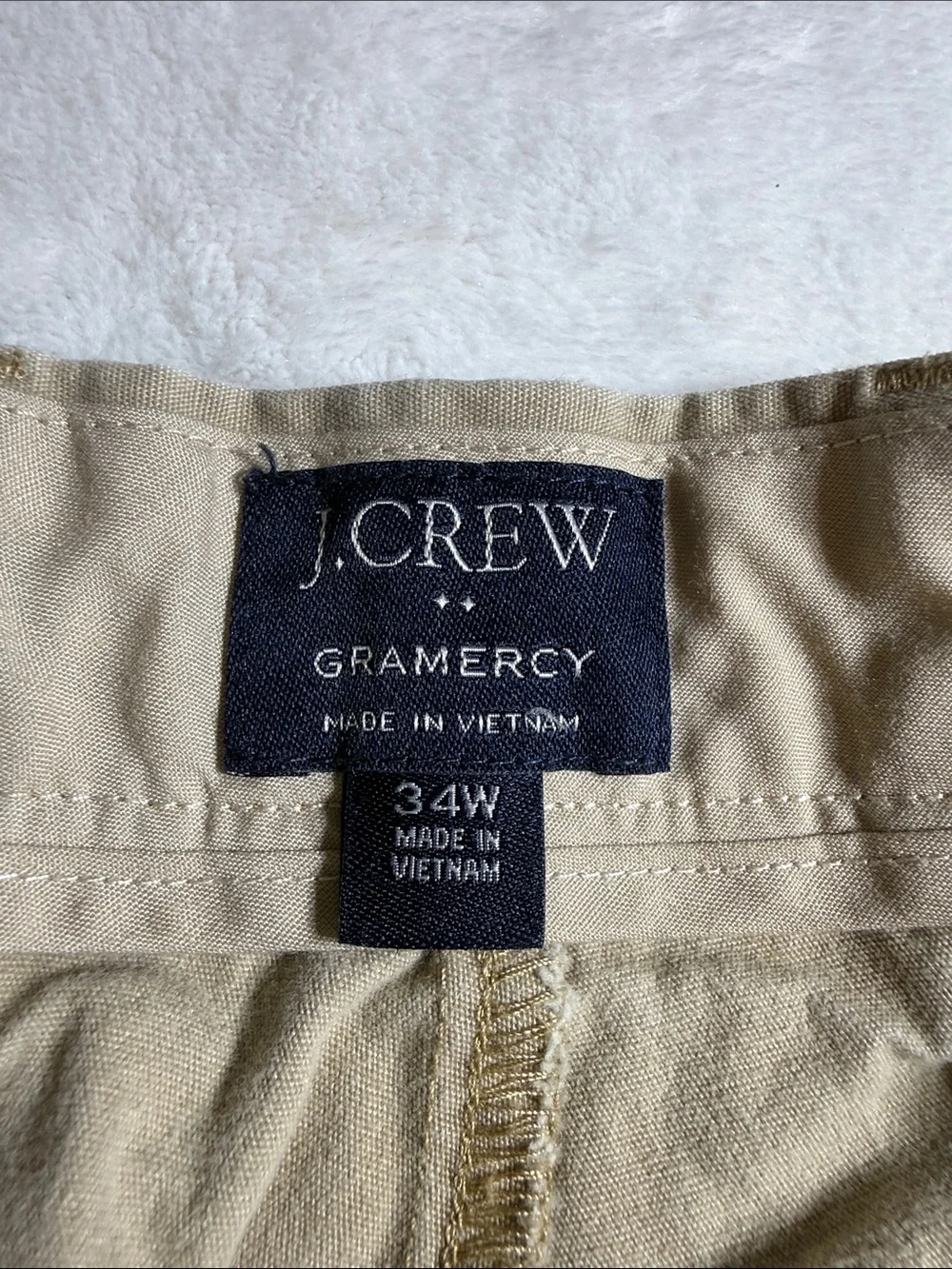 J. Crew Men's Tan Flat Front Cotton Shorts